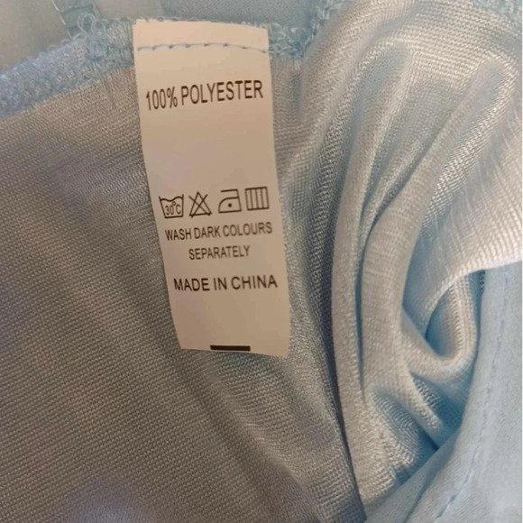 Rose Gal Blue Hi Lo Sequins Sleeveless  Dress Size XXL - Picture 8 of 10